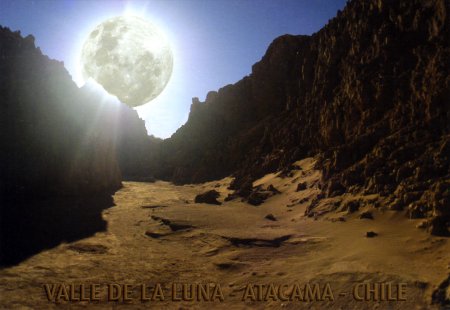 Valle de la Luna postcard