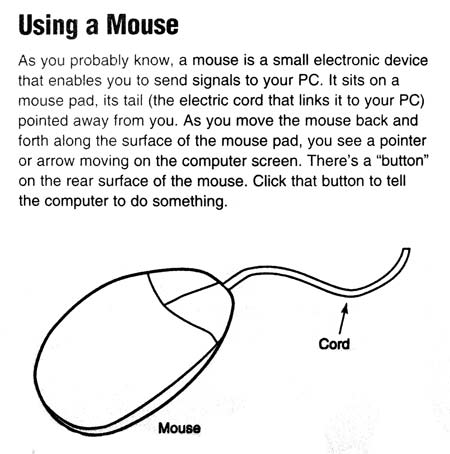 How to use a mouse. A mouse is a small electronic device that enables you to send signals to your PC.